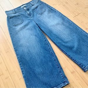 Madewell High Rise Wide Leg Crop Jeans Sz 26